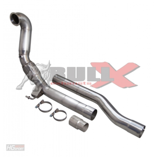 BULL-X 3" ( 76mm) VAG 2,0 TSi AWD EWG-Downpipe für Golf 7 R / Audi S3 8V /  TT & TTS 8S quattro