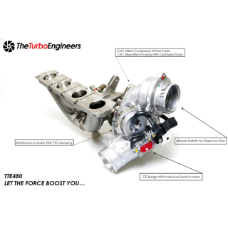 TTE480 (VAG 2.0 TFSI Golf 6 R / S3 8P / TTS 8J / Leon 1P Cupra) Upgrade Turbolader