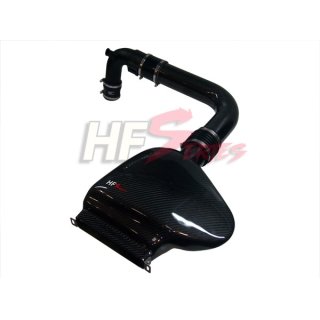 HFI Carbon Cold Air Intake Kit Generation 2 "Plus" für 2.0TFSI (E4) mit Carbonrohr + schwarze Schläuche