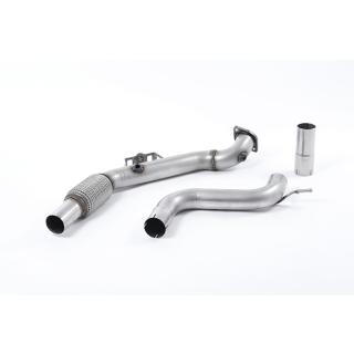 Milltek SSXFD172 Downpipe mit Katersatz | 70mm / 2,76" | Rennsportvariante