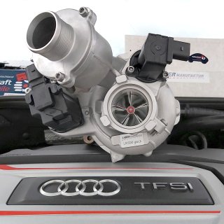 PnP-Turbo by Ladermanufaktur LM500 Track IS38 Upgrade Turbolader (VW Golf 7 R / GTI Clubsport, Audi S3 8V / TTS 8S)